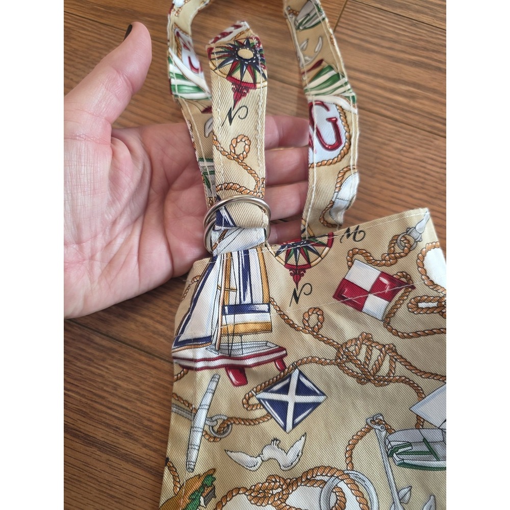 Kay Dee Full Apron Sailing Themed Boats Knots Anchors Lighthouse Nautical Cotton - Picture 3 of 13